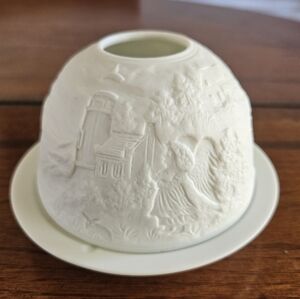 Vintage Lithopane/ FAIRY LIGHT